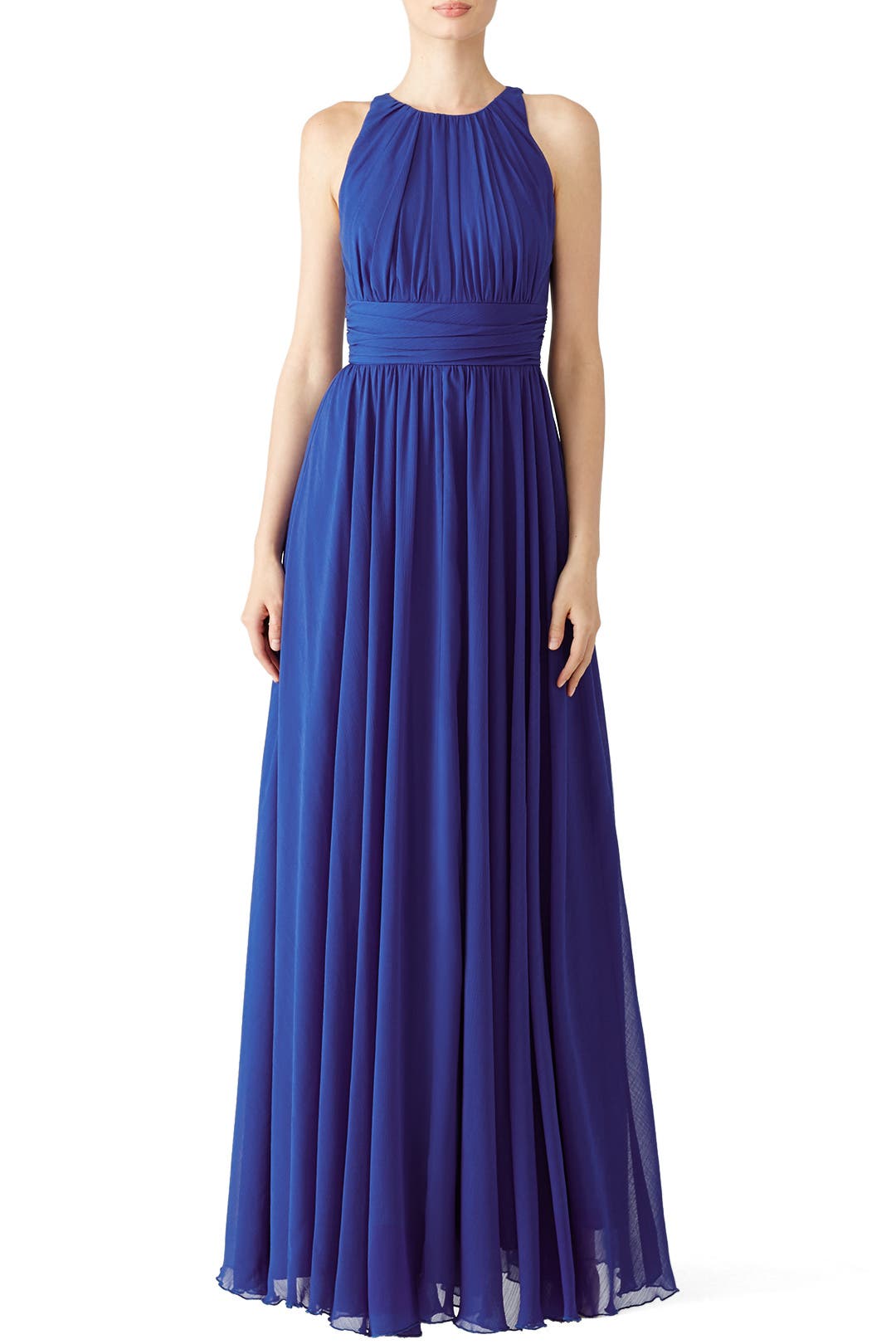 Draped Chiffon Gown - Badgley Mischka